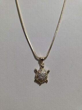 Gold Turtle Pendant Necklace - XUPING JEWELRY 14k